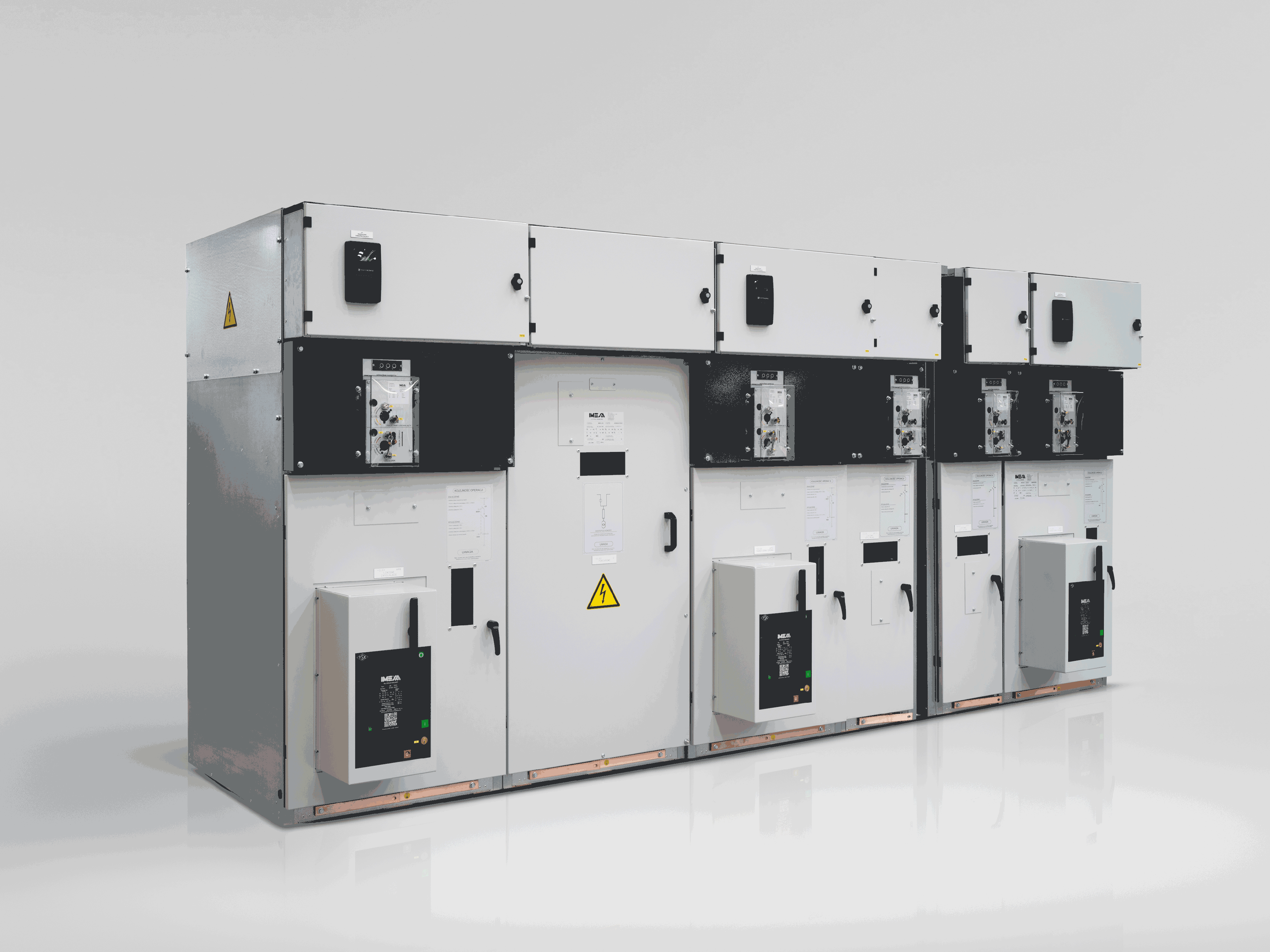 Medium voltage secondary distribution electrical panels